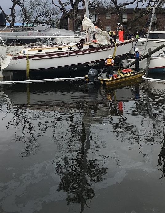 hurricane michael - sailboat
